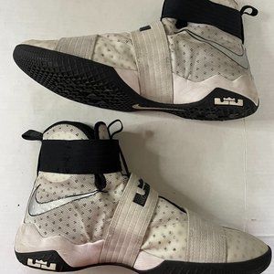 Nike LeBron Soldier TB Shoes Men's Size 15 White Athletic Basketball Sneaker